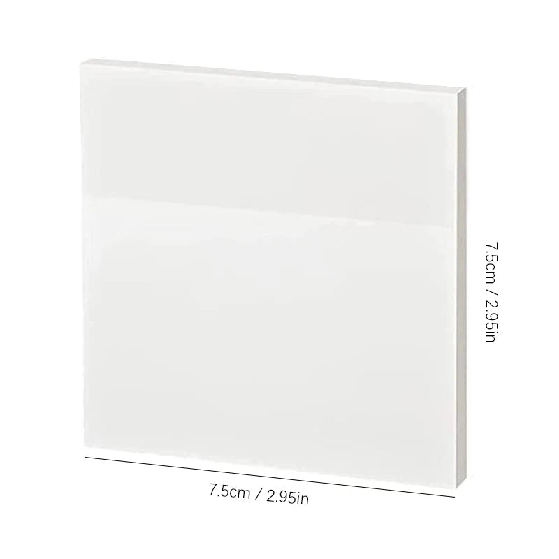 50 Ark Gennemsigtige Klæbende Noter Vandtæt Besked & Signatur Klistermærker til Notebooks