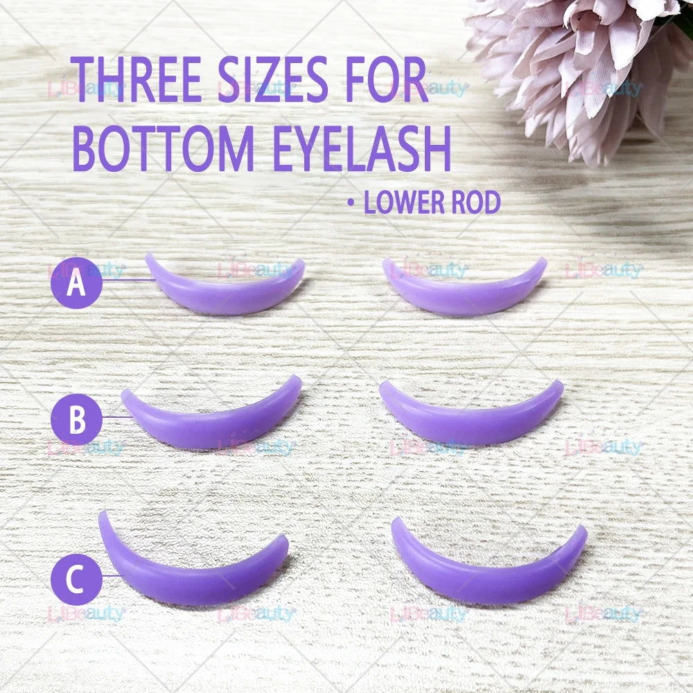 Libeauty 7 Paris Genanvendelig Lash Lift Shield Pads Silikone Eyelash Curler & Curling jern tilbehør, Makeup Tool