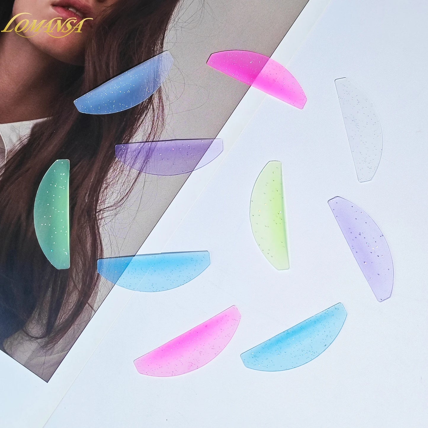 Lomansa 1 par silikone Lash blødgøring Pads Eyelash Perm stænger & skjolde til Lash Lifting, Professionelle Eyelash Tilbehør