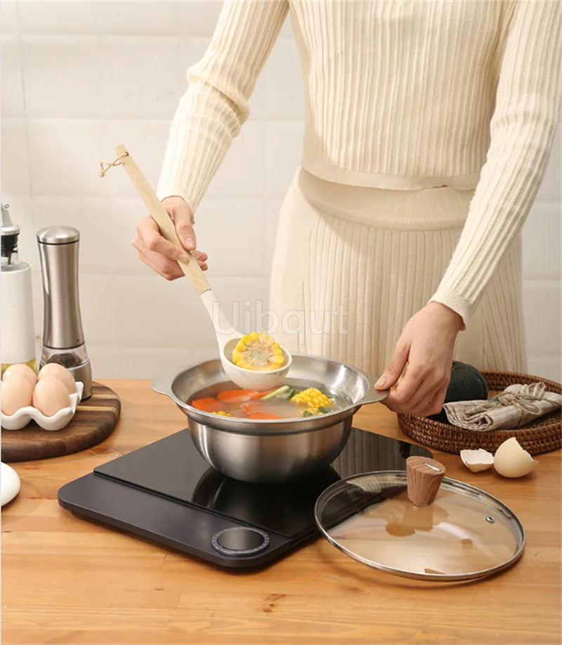 304 Stainless Steel Vegetable Washing Basin & Strainer – Multi-Purpose Rice Washer, Fruit Filter, Kitchen Drain Basket