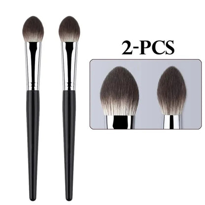 1/2PCS Peach Heart Blusher Brush – Small Flat Precise Brush for Powder, Cream & Liquid Blush