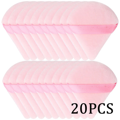 20/30Pcs Triangle fløjl Powder Puff Wet & Dry Use Makeup Sponge for Foundation, Cosmetics og skønhed blanding