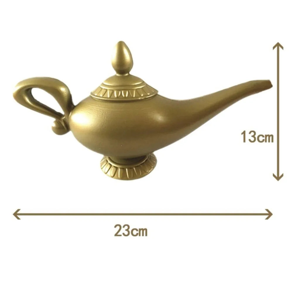 Aladdin Genie Lamp kostume Prop ! Vintage dekorative tekande, Retro Magic lampe ornament til Halloween, jul & part dekoration