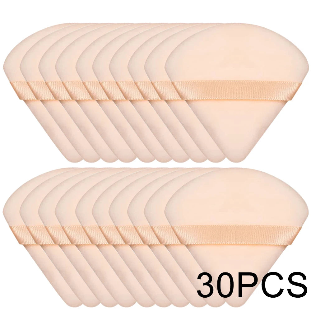 20/30Pcs Triangle fløjl Powder Puff Wet & Dry Use Makeup Sponge for Foundation, Cosmetics og skønhed blanding