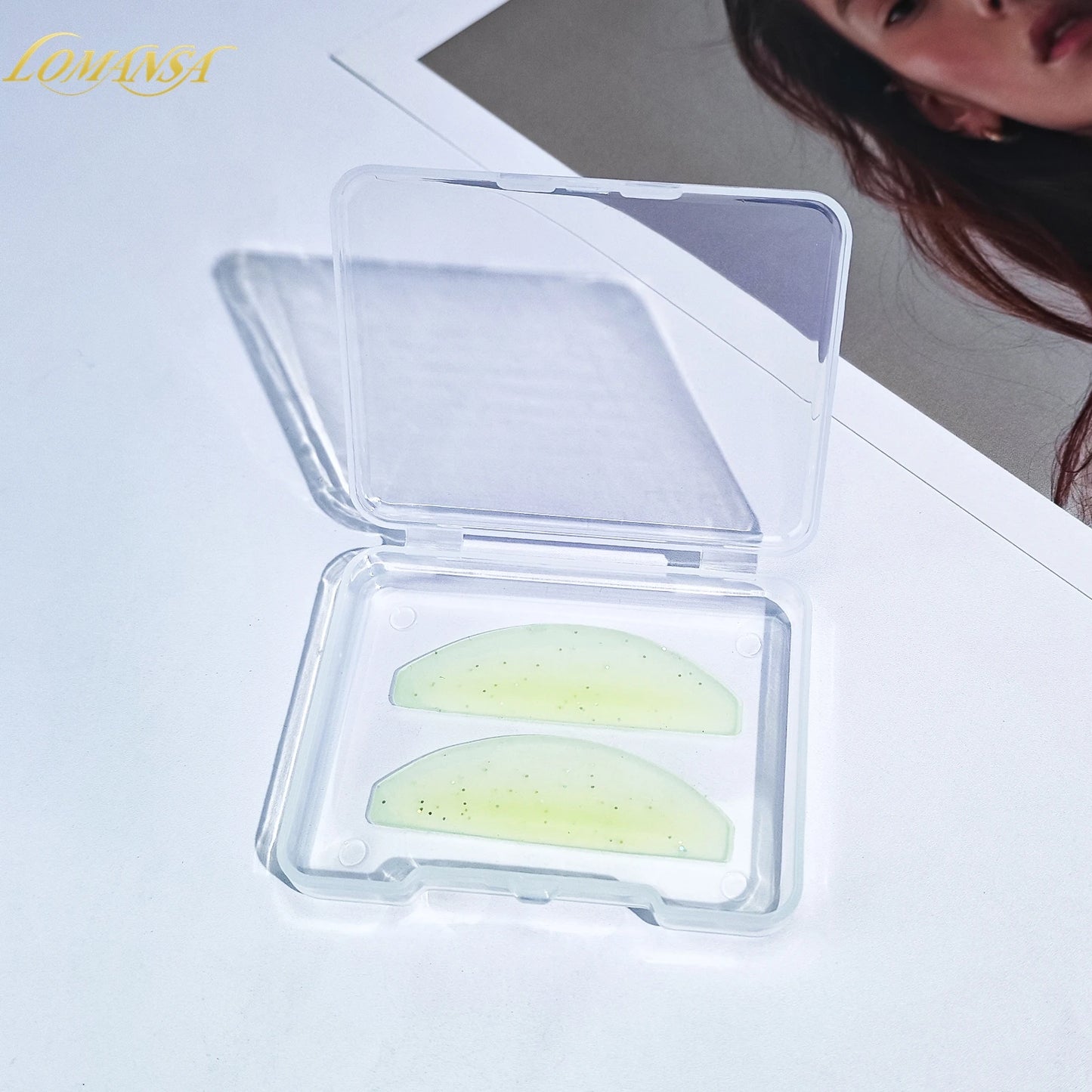 Lomansa 1 par silikone Lash blødgøring Pads Eyelash Perm stænger & skjolde til Lash Lifting, Professionelle Eyelash Tilbehør