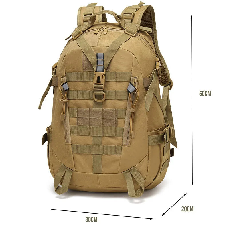 40L Taktisk reflekterende rygsæk ! Militære Molle Udendørs Rucksack ! Vandreture, Camping, Jagt & Rejsetaske
