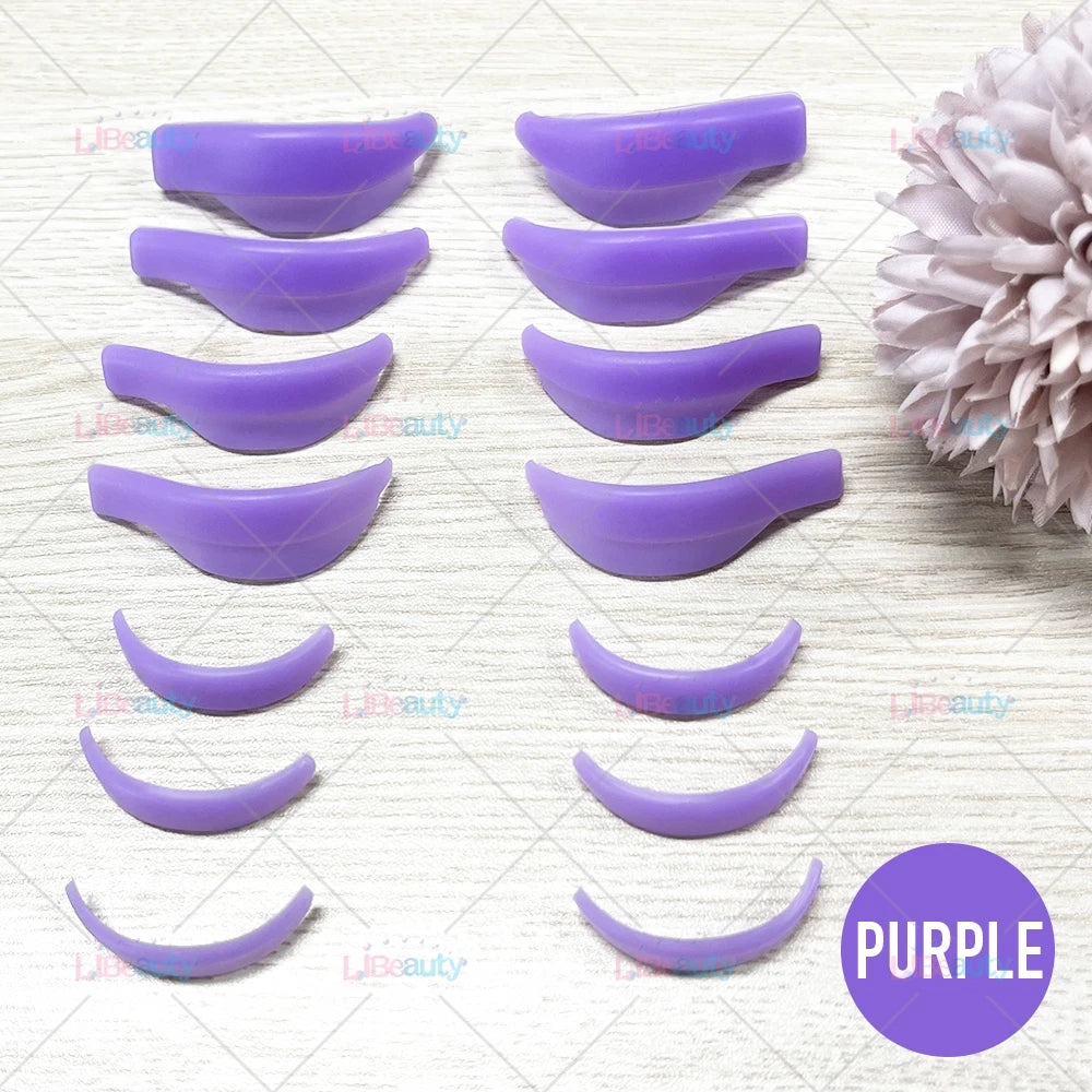 Libeauty 7 Paris Genanvendelig Lash Lift Shield Pads Silikone Eyelash Curler & Curling jern tilbehør, Makeup Tool