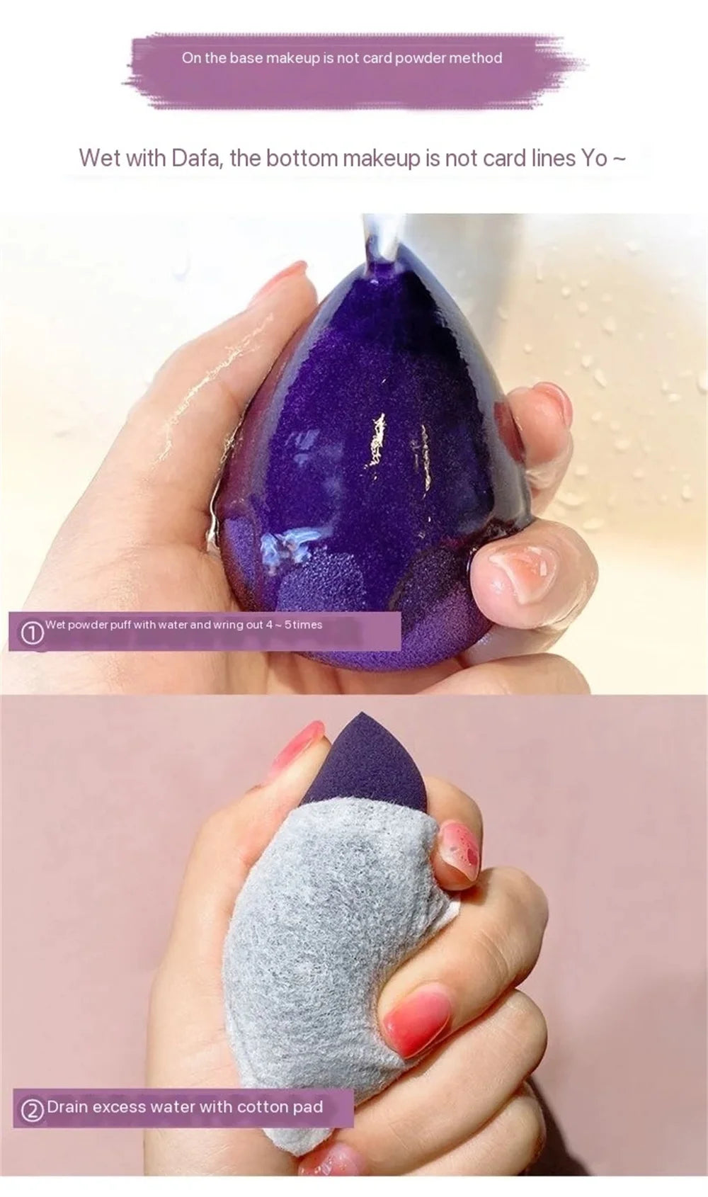 4PCS Makeup Sponge Blender Skønhed æg Kosmetiske Puff Soft Foundation & Powder Svampe til kvinder, Professionelle Skønhedsværktøjer