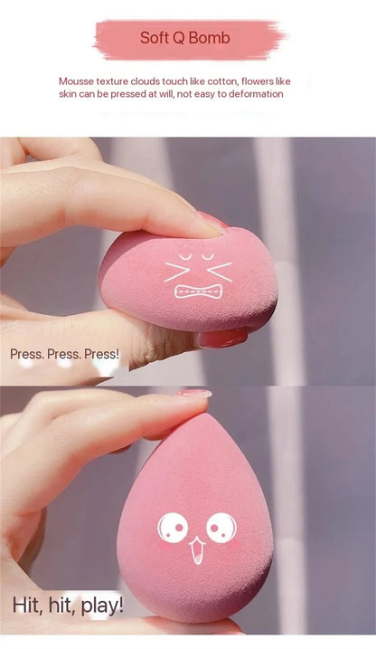 4PCS Makeup Sponge Blender Skønhed æg Kosmetiske Puff Soft Foundation & Powder Svampe til kvinder, Professionelle Skønhedsværktøjer