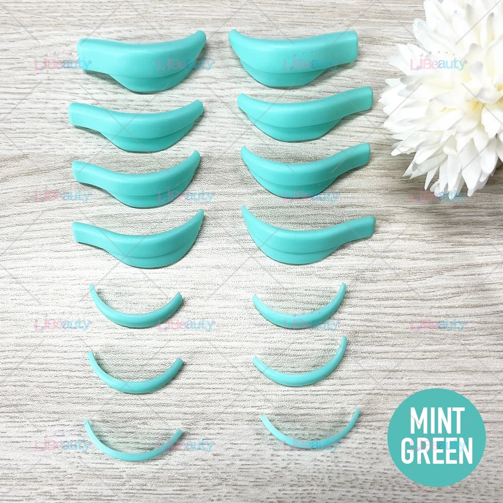 Libeauty 7 Paris Genanvendelig Lash Lift Shield Pads Silikone Eyelash Curler & Curling jern tilbehør, Makeup Tool