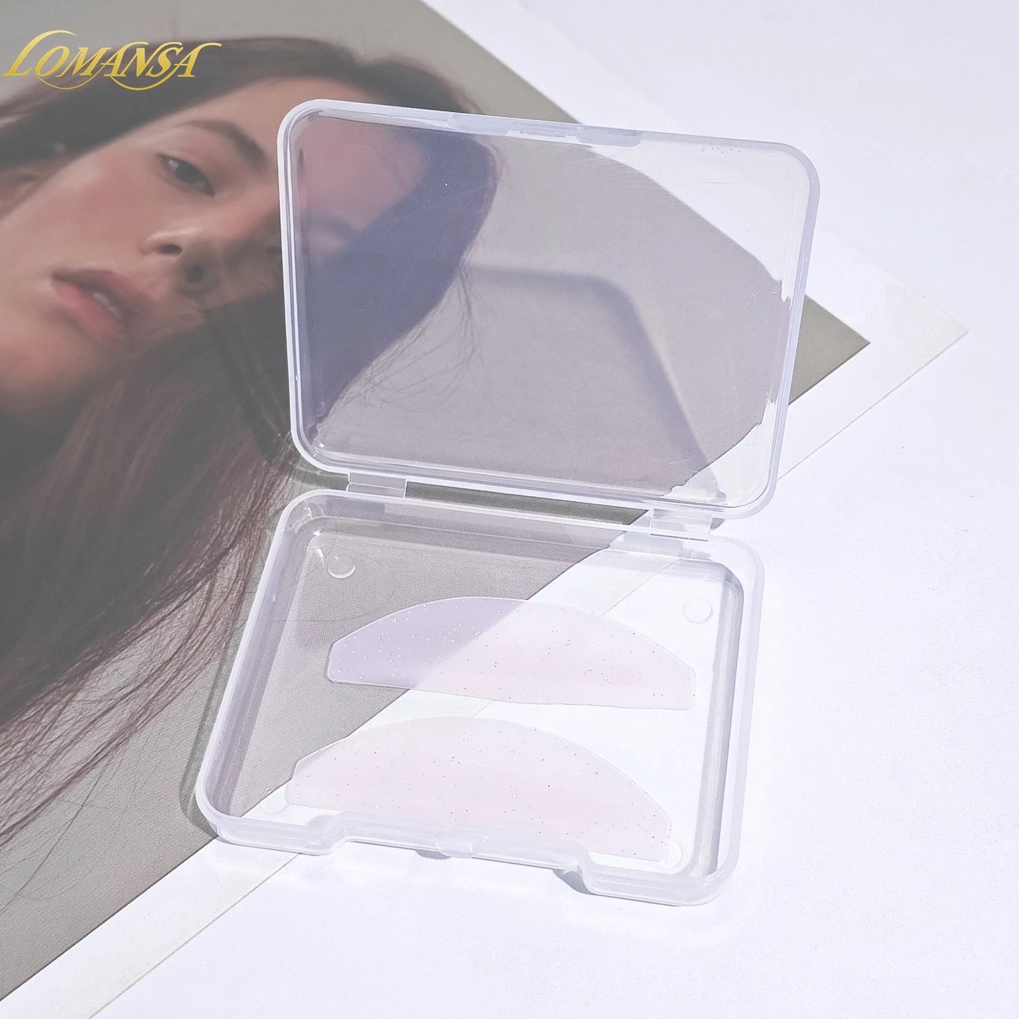 Lomansa 1 par silikone Lash blødgøring Pads Eyelash Perm stænger & skjolde til Lash Lifting, Professionelle Eyelash Tilbehør