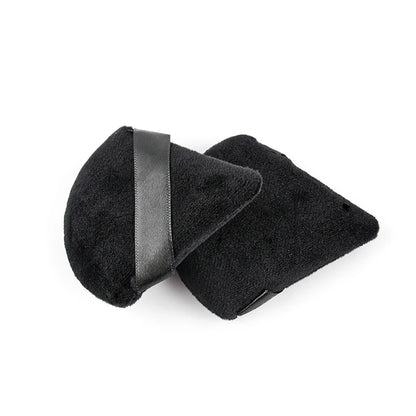 SHIDISHANGPIN Triangle fløjl Powder Puff Genbrugelig Face Kosmetiske Svampe, Mini Cotton Makeup Puff til Foundation, Eyeshadow, og Skønhedsværktøjer (1/2/3/6pcs)