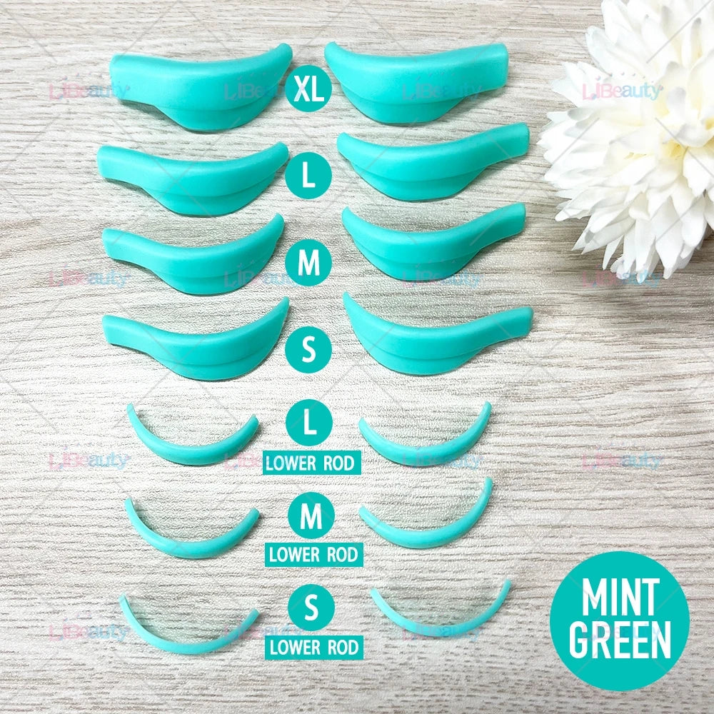 Libeauty 7 Paris Genanvendelig Lash Lift Shield Pads Silikone Eyelash Curler & Curling jern tilbehør, Makeup Tool