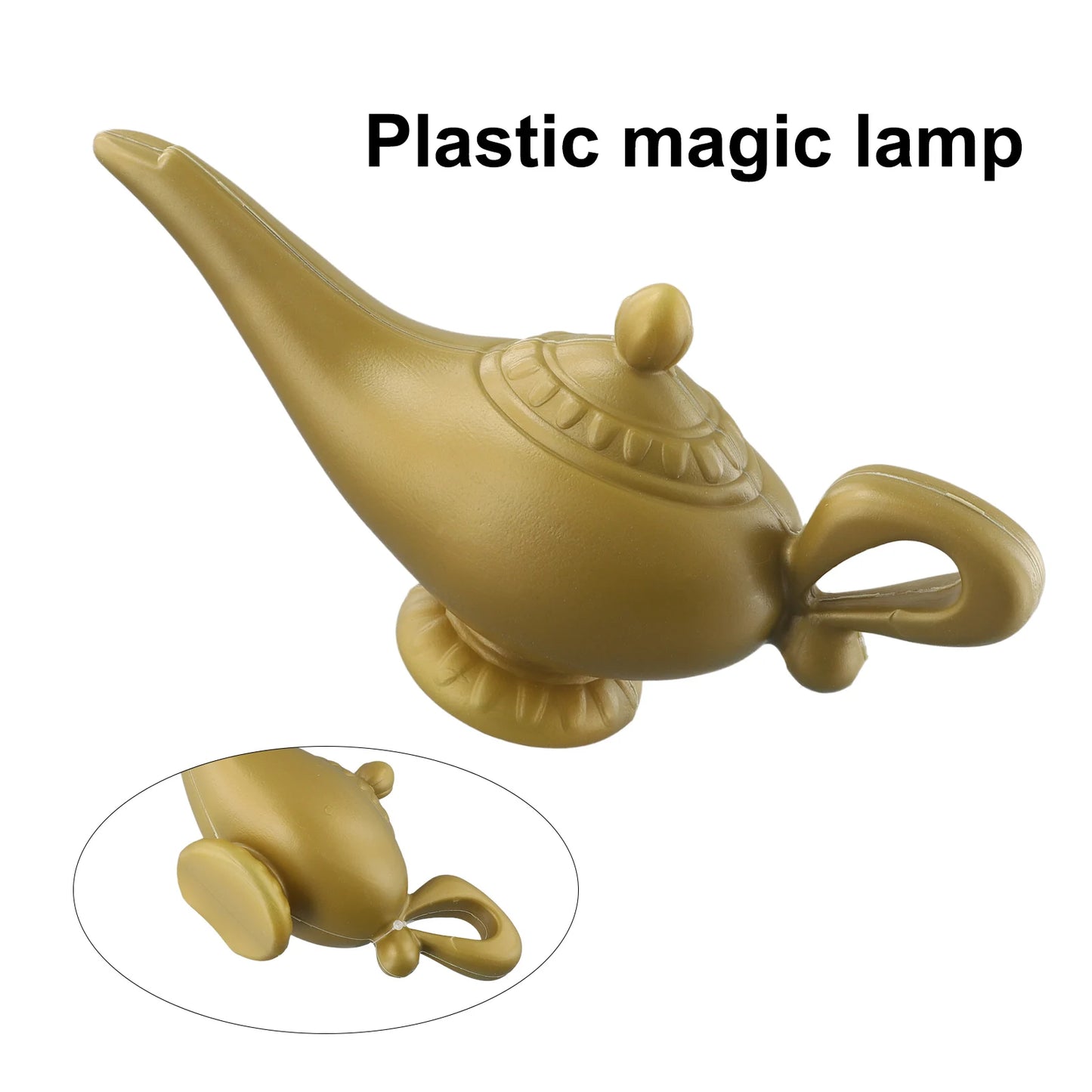 Aladdin Genie Lamp kostume Prop ! Vintage dekorative tekande, Retro Magic lampe ornament til Halloween, jul & part dekoration