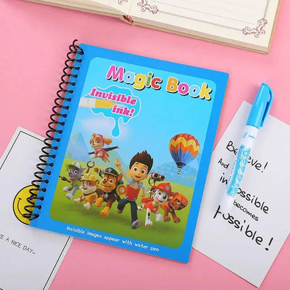 Paw Patrol tegning farvelægning bøger til børn Magic vand bog med Pen børn lære uddannelse legetøj Baby