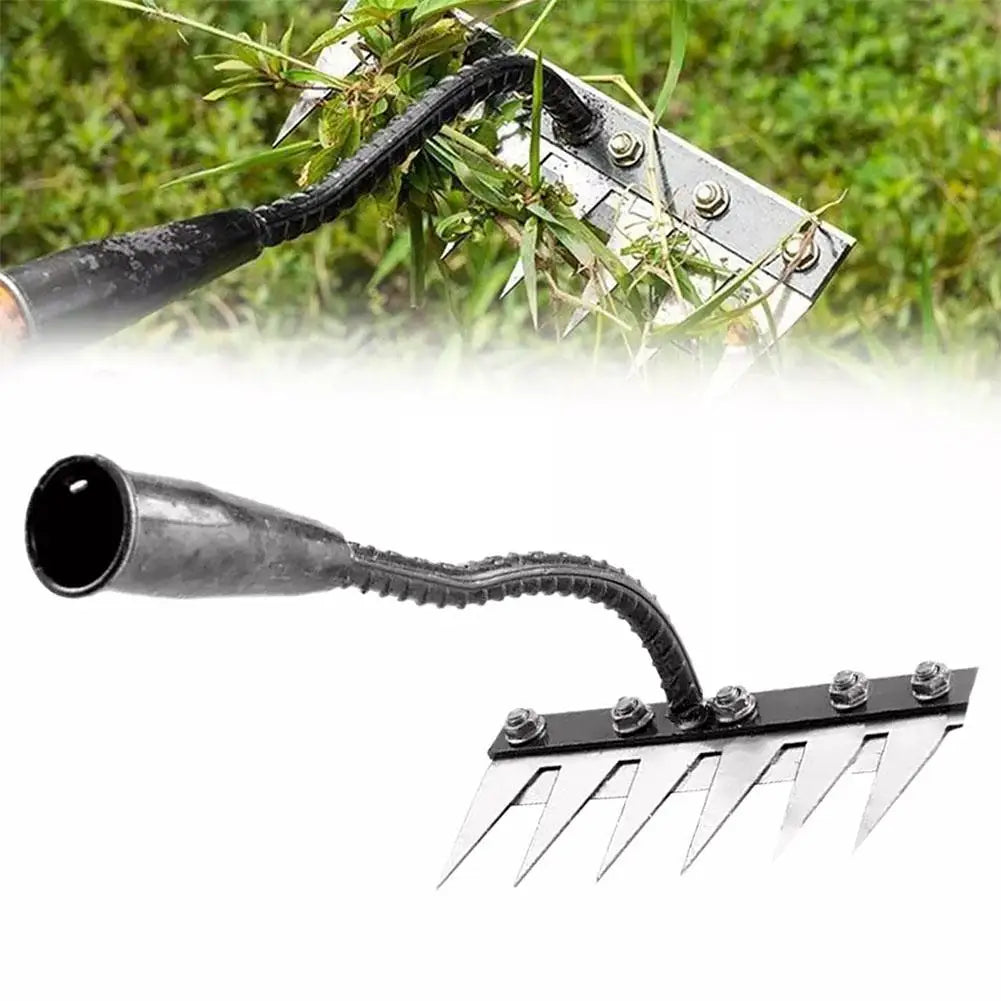 Carbon Steel Garden Ukrudtsrace 5/6/7/8 Tænder Jord Løsning og Weed Removal Tool til Farm, Have og landskabspleje