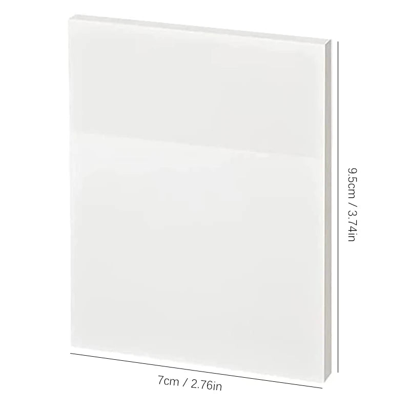 50 Ark Gennemsigtige Klæbende Noter Vandtæt Besked & Signatur Klistermærker til Notebooks