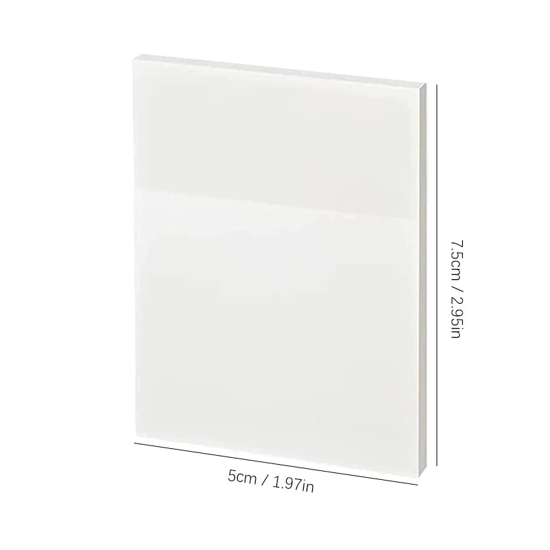 50 Ark Gennemsigtige Klæbende Noter Vandtæt Besked & Signatur Klistermærker til Notebooks