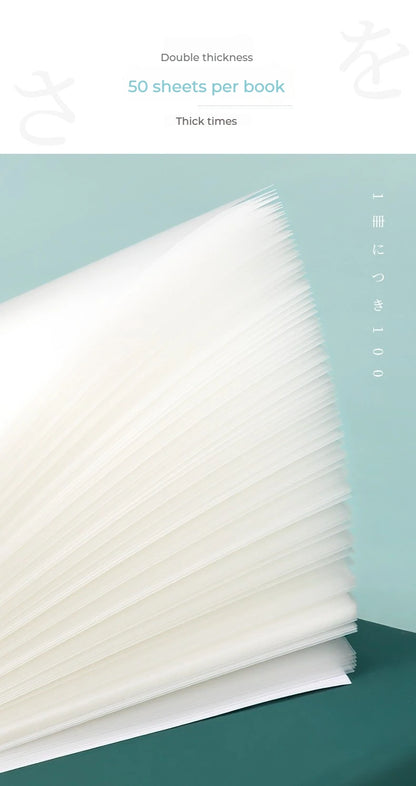 50 Ark Gennemsigtige Klæbende Noter Vandtæt Besked & Signatur Klistermærker til Notebooks