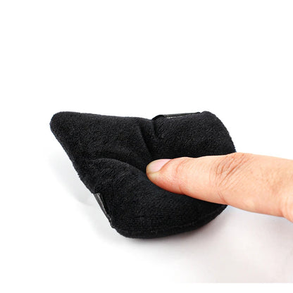 SHIDISHANGPIN Triangle fløjl Powder Puff Genbrugelig Face Kosmetiske Svampe, Mini Cotton Makeup Puff til Foundation, Eyeshadow, og Skønhedsværktøjer (1/2/3/6pcs)