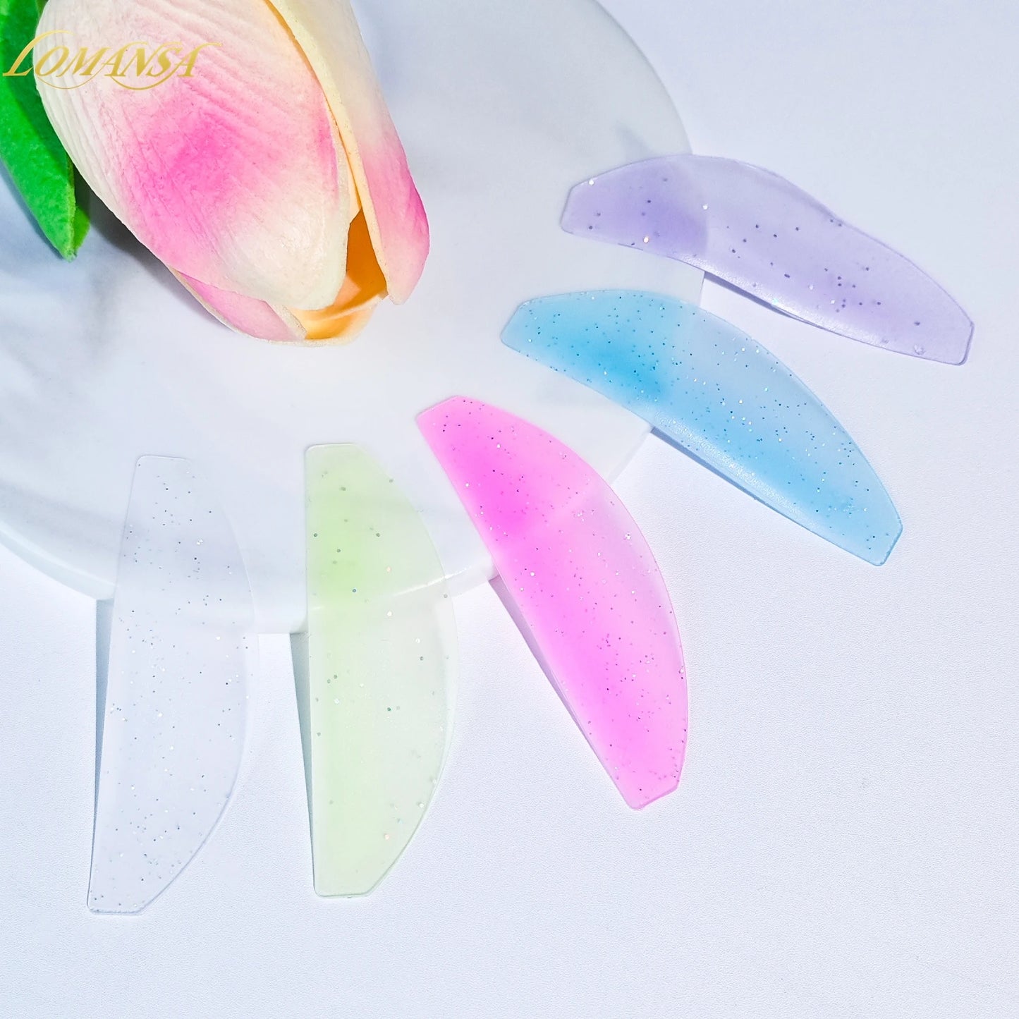 Lomansa 1 par silikone Lash blødgøring Pads Eyelash Perm stænger & skjolde til Lash Lifting, Professionelle Eyelash Tilbehør