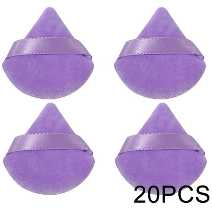 20/30Pcs Triangle fløjl Powder Puff Wet & Dry Use Makeup Sponge for Foundation, Cosmetics og skønhed blanding