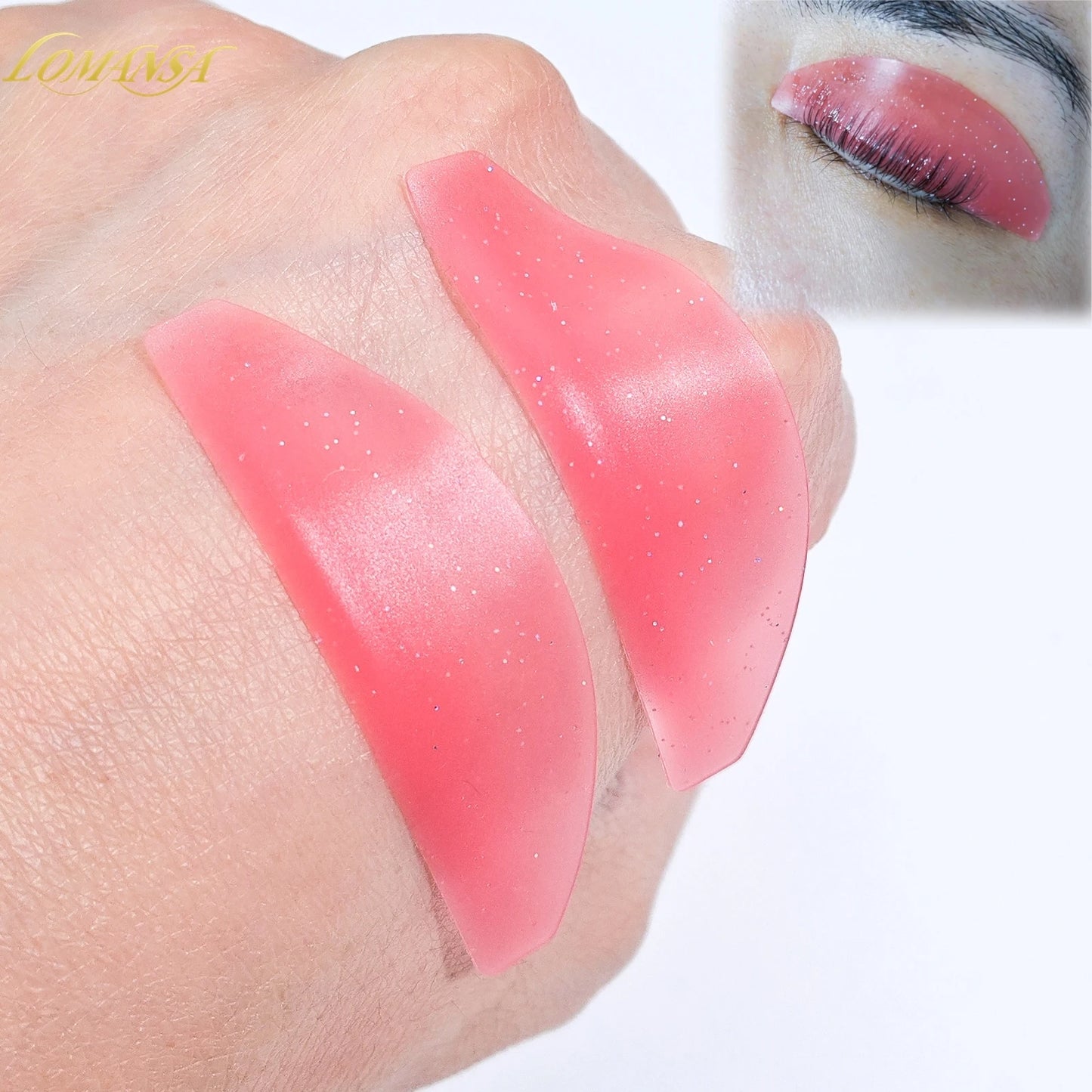 Lomansa 1 par silikone Lash blødgøring Pads Eyelash Perm stænger & skjolde til Lash Lifting, Professionelle Eyelash Tilbehør