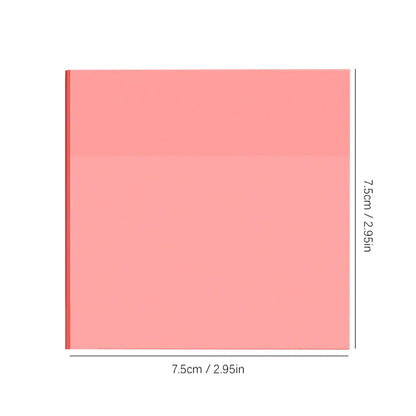 50 Ark Gennemsigtige Klæbende Noter Vandtæt Besked & Signatur Klistermærker til Notebooks
