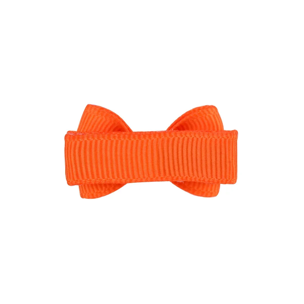 1.2 inches Mini hår buer med klip Solid farver frisure til børn & Baby pige