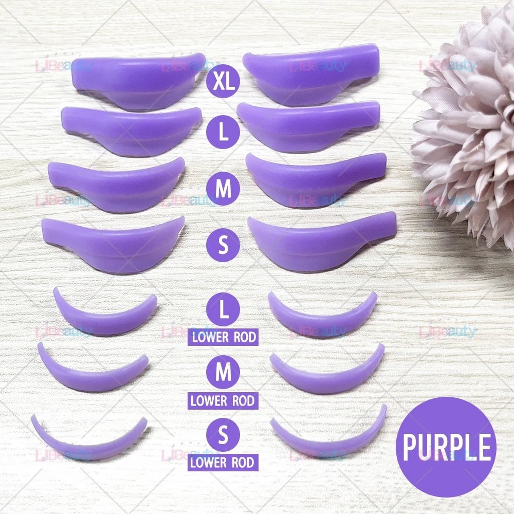 Libeauty 7 Paris Genanvendelig Lash Lift Shield Pads Silikone Eyelash Curler & Curling jern tilbehør, Makeup Tool